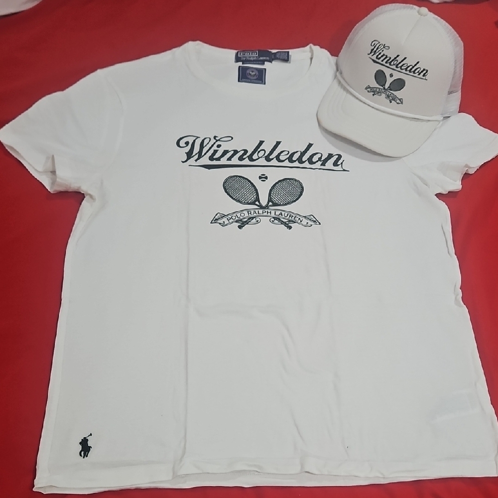 Ralph Lauren White Wimbledon Tee and Cap